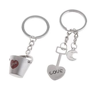 Stainless Lovers keychains (Barrel And Shovel / 2 Piece Set)