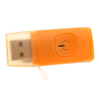 USB 2.0 Micro SD/TF Card Reader with Light Orange