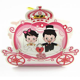 Enchanted Carriage Fairytale Themed Favor Box   Set Of 24