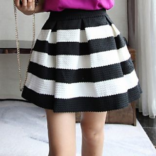 Womens Stripe Mini Skirt