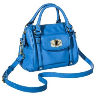 Merona Mini Satchel Handbag with Removable Crossbody Strap   Blue