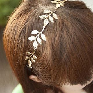 5 Leaves Gold Metal Leaf Headband Hair Band Fashion Hair Accessories
