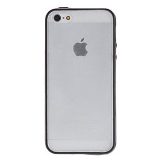 Special Design Transparent Back and Solid Color Frame Hard Case for iPhone 5/5S (Assorted colors)