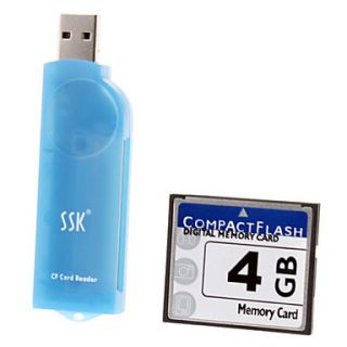 4G Ultra Digital CompactFlash Card with USB 2.0 Reader