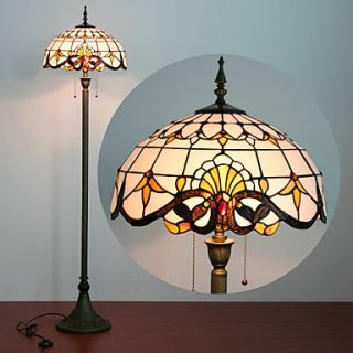 Floor Lamp, 2 Light, Tiffany Characteristic Resin Glass Painting Process