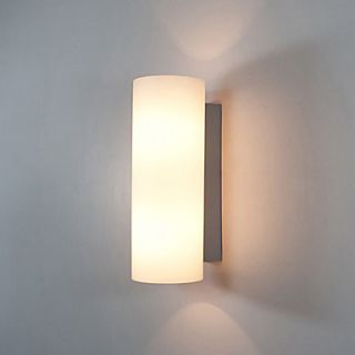 Column Design Wall Light, 2 Light, Modern Cream White Iron