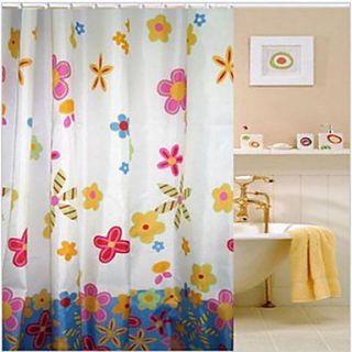 Shower Curtain Beautiful Print W71 x L71