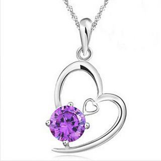 MISS U Womens Purple Necklace