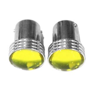 S25 BA15S 1.5W Led Car Yellow Light Bulbs (1 Pair)