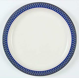 Mikasa Aztec Blue 12 Chop Plate/Round Platter, Fine China Dinnerware   PotterS