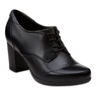 Clarks Promise Angie Leather Oxfords, Black, Womens