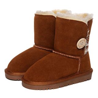 Girls Leather Snow Boots