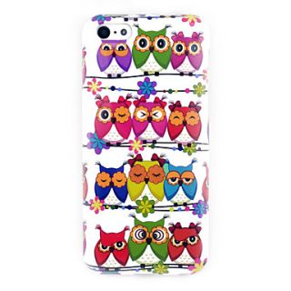 Pretty Owls Glossy TPU Soft Case for iphone 5C