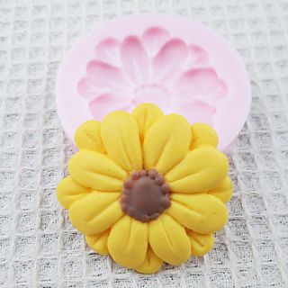 One Hole Sunflower Silicone Mold Fondant Molds Sugar Craft Tools Chocolate Mould For Cakes