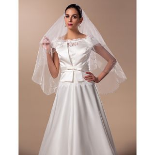 Excellent Two tier Elbow Wedding Veil(More Colors)