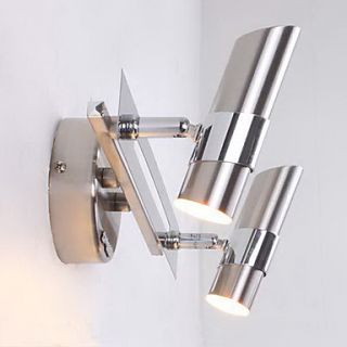 Bathroom Wall Lamp, 2 Light, Modern Metal Electroplating