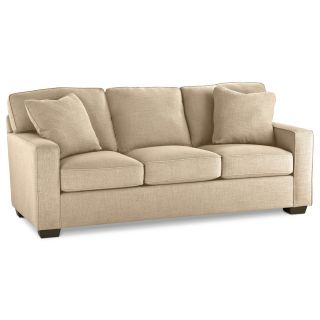 Possibilities Track Arm 82 Queen Sleeper Sofa, Champagne