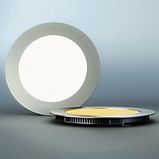 LED Panel Light, 15 Light, Modern Ultrathin Round Aluminum PC Casting