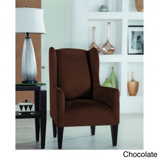 Restonic Stretch Fit Slipcover Wing Chair