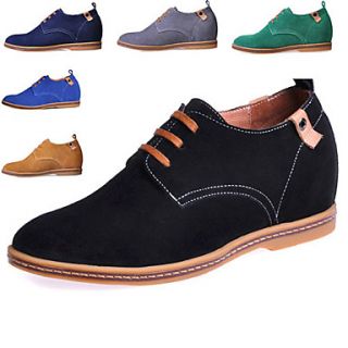 Mens Suede Wedge Heel Oxfords Shoes(More Colors)