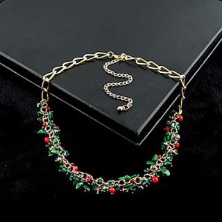 Elegant Fashion Crystal Rose Gold Chain Necklace