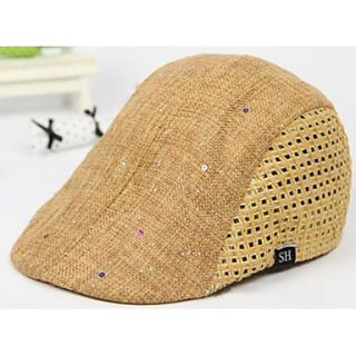 Childrens Linen Splicing Hat