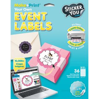Sticker You Sticker Labels event Labels  24 Glossy Labels