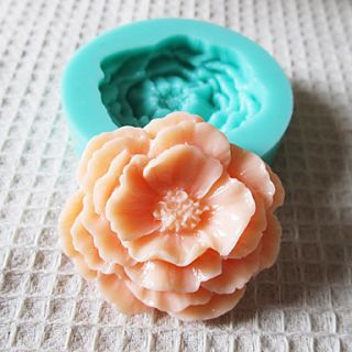 3D Peony Flowers Silicone Mold Fondant Molds Sugar Craft Tools Chocolate Mould For Cakes
