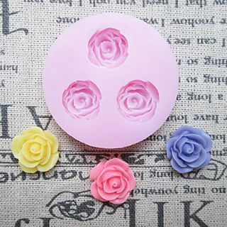 DIY Three Holes Flower Silicone Mold Fondant Molds Sugar Craft Tools Resin flowers Mould Molds For Cakes