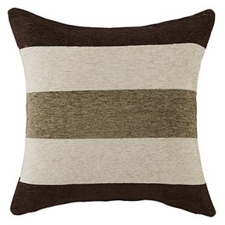 18 Stylish Stripe Textured Polyester Decorative Pillow Cover