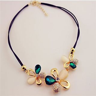 Daphne Fashion Exaggerated Flower Clavicle Chain Necklace (Screen Color)