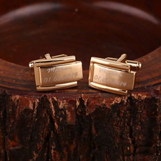 Personalized Gold Cufflinks