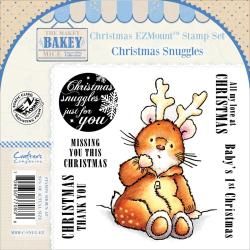 Makey Bakey EZmount Christmas Cling Stamp Set 4.75 X4.75  Christmas Snuggles