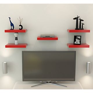 Medium Modern Minimalism Solid LineShaped Wall Mounted Storage Shelf