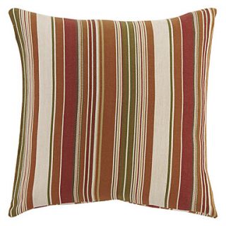 18 Squard Multi Striped Jacquard Polyester Decorative Pillow Cover
