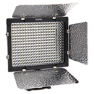 YONGUNO YN300 18W 2280LM 5500K 300 LED Speedlite/Photoflood Lamp/Photography Luminaire (Black)