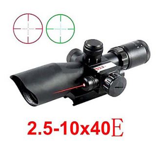 PRO Mini 2.5 10x40 Red Laser Sight and Red Laser Scope of Laser Aim Rifle Scope