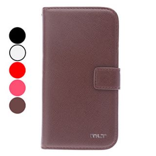 Solid Color Leather Case with Card Slot for Samsung Galaxy S4 I9500