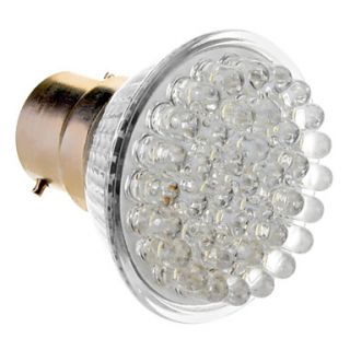 B22 2W 38 LED 120 155LM 6000 6500K Natural White Light LED Spot Bulb (230V)