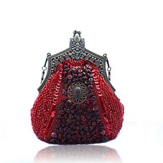 Freya Fashion Exquisite Beeded Purses (Red)