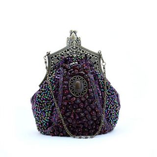 Freya WomenS Fashion Exquisite Beeded Purses (Purple)