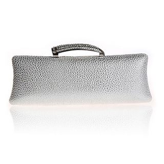 Jiminy Womens Top Grade Elegant Evening Clutch Bag(Silver)