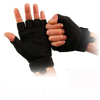 2 Color Mens Slip proof Outdoor Sports Half Finger Gloves