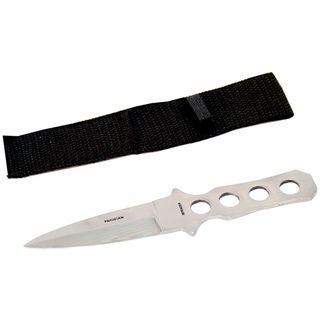 Defender 7 Inch Silver Throwing Knife (Black Blade materials Stainless steel Handle materials Stainless steel Blade length 3 inches Handle length 4 inches Weight 0.8 ounces Dimensions 10 inches high x 6 inches wide x 4 inches deep Before purchasing 