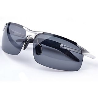 Aulong Mens Polarized Light Metal White 89 Sunglasses
