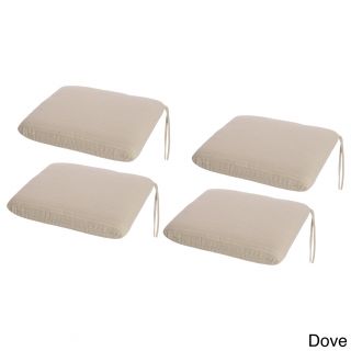 Phat Tommy Sunbrella Outdoor Chair Pads (set Of 4) (Varies by optionMaterials Sunbrella fabricFill Densified polyesterClosure Sewn Closure Weather resistant Yes UV protection Yes Care instructions Spot clean only Dimensions 3 inches high x 18 inche