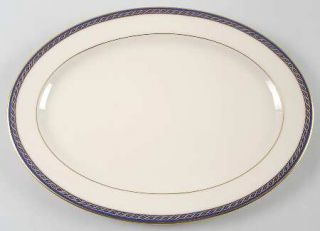 Lenox China Hamilton 13 Oval Serving Platter, Fine China Dinnerware   Twisted G
