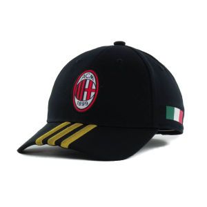 AC Milan adidas 3 Stripe Club Crest Adjustable Cap