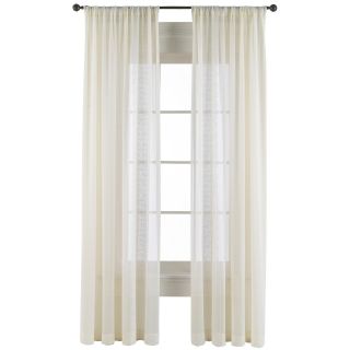 ROYAL VELVET Antoinette Sheer Curtain Panel, Ivory