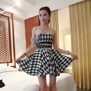 Nishang Sexy Nightclub Plover Case Accept Waist Wipe A Bosom Dress(Screen Color)